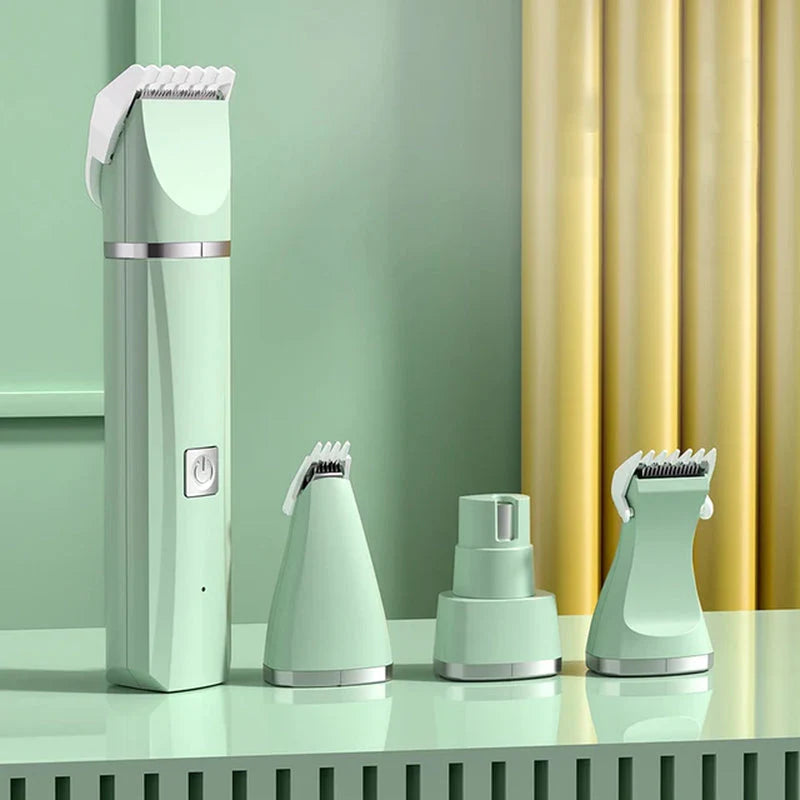 Ultimate 4-in-1 Electric Pet Grooming Kit: Hair Trimmer, Clippers & Nail Grinder for Cats & Dogs