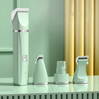 Ultimate 4-in-1 Electric Pet Grooming Kit: Hair Trimmer, Clippers & Nail Grinder for Cats & Dogs